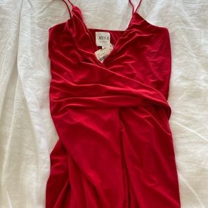 Misa Veronika Maxi Dress - red